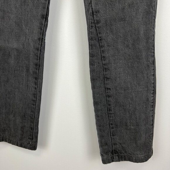 Helmut Lang Womens Slouchy Skinny Pants Gray Black Piece Dyed Cotton size 29 - Picture 6 of 14